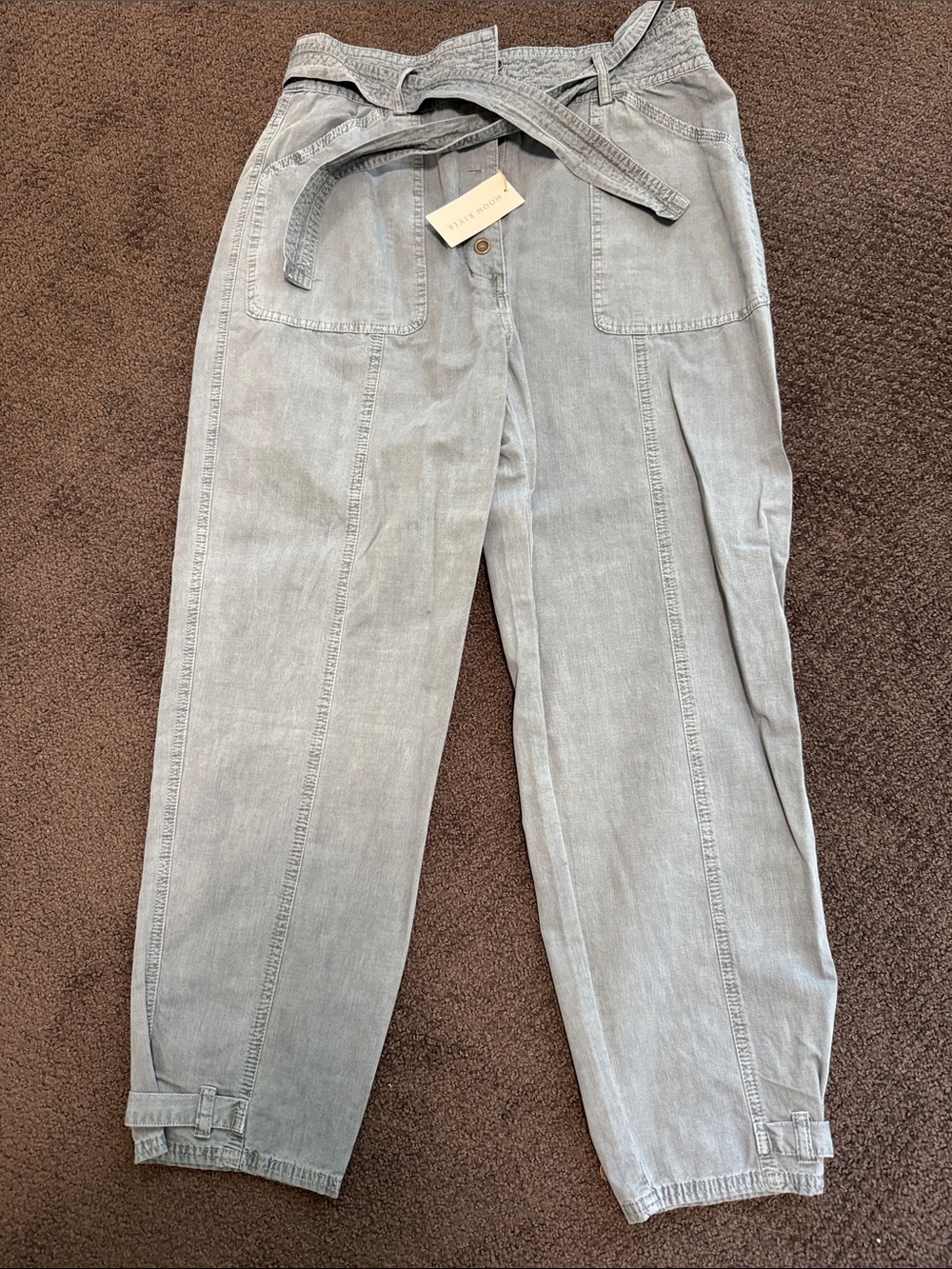 Moon River Slate Blue Casual cargo  pants size large